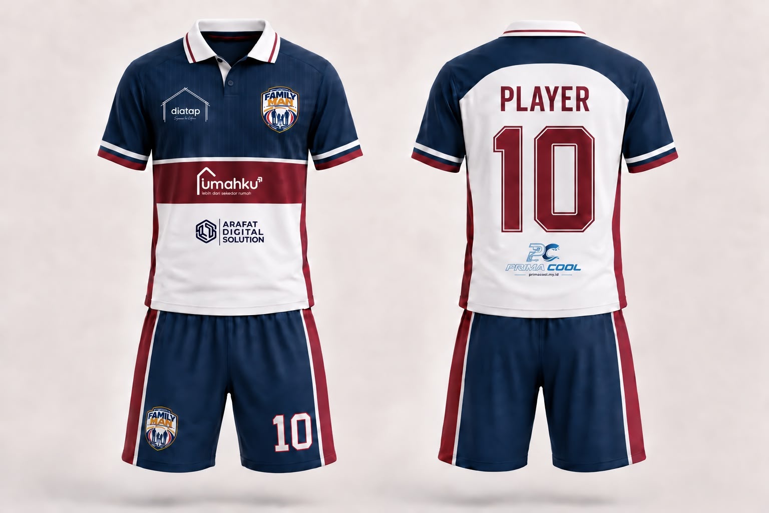 Jersey FMMSC Biru Merah Putih