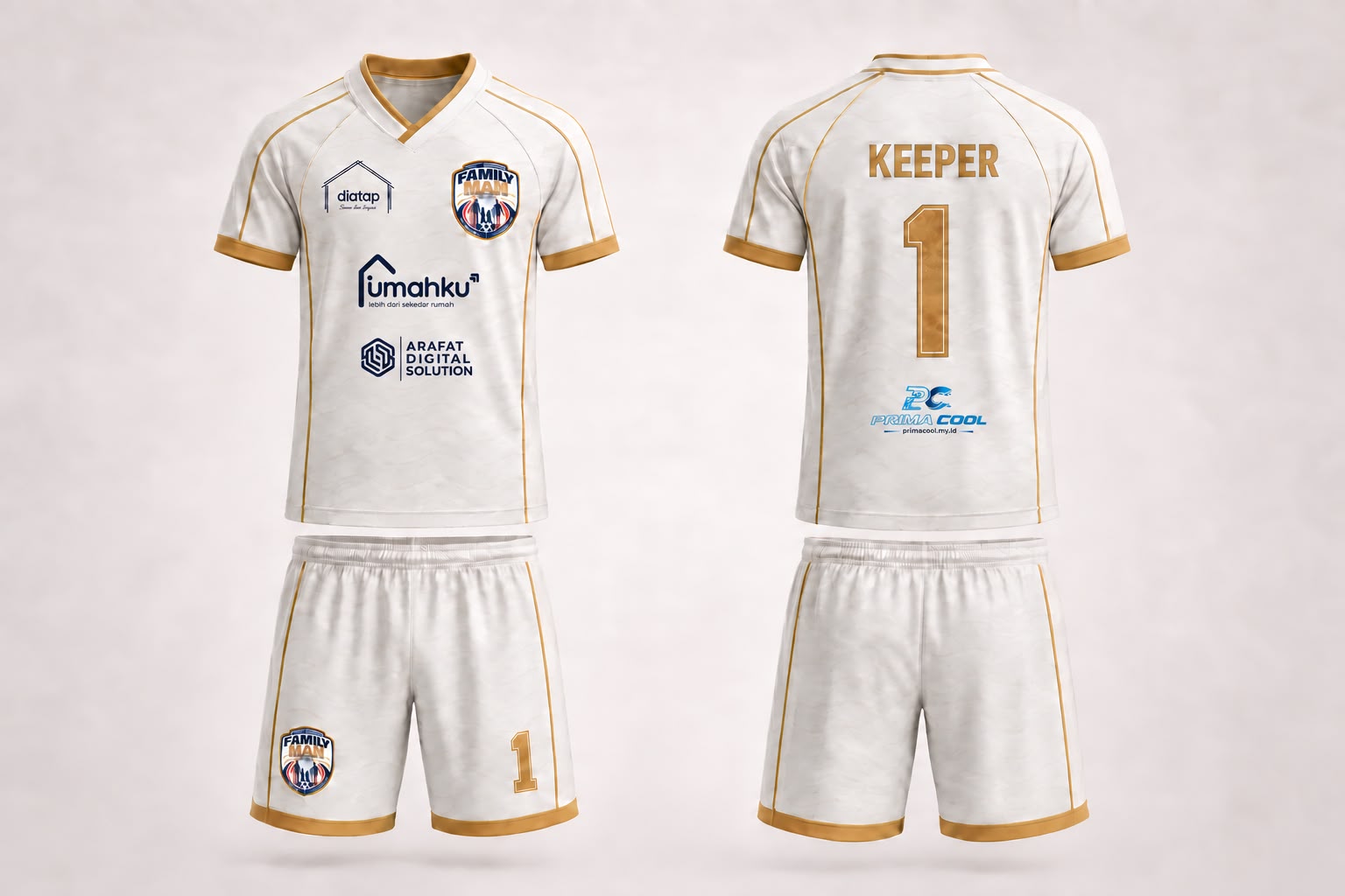 Jersey FMMSC Putih — Keeper